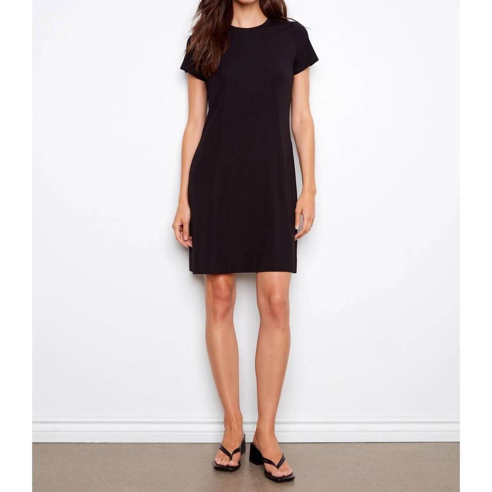 NEW CHARLIE B knee-length pockets dress in black